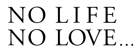 NO LIFE NO LOVE.