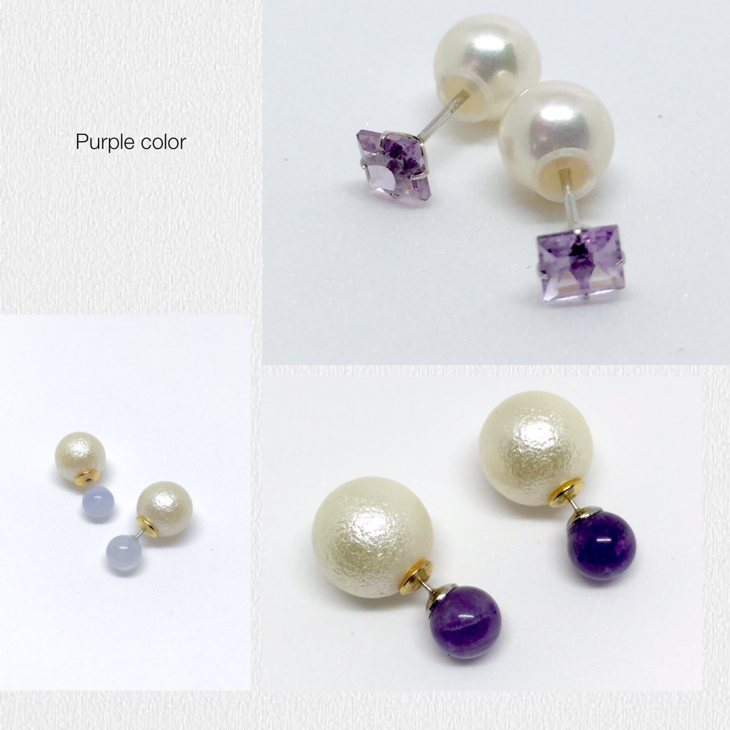 紫✨　Purple color power stone　天然石のもつ色の意味