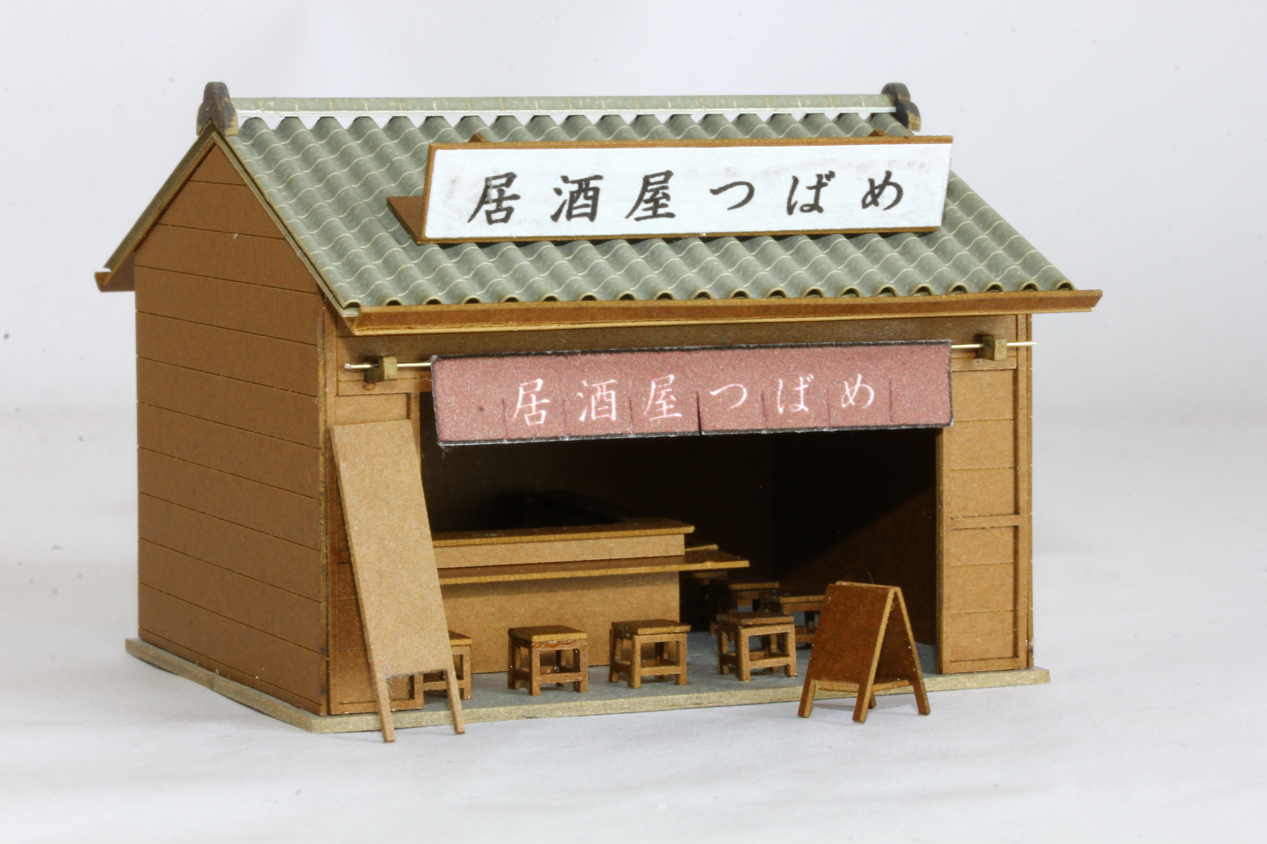 鉄道模型用 居酒屋模型試作しました いつわ 鉄道模型用 居酒屋模型試作しました いつわ
