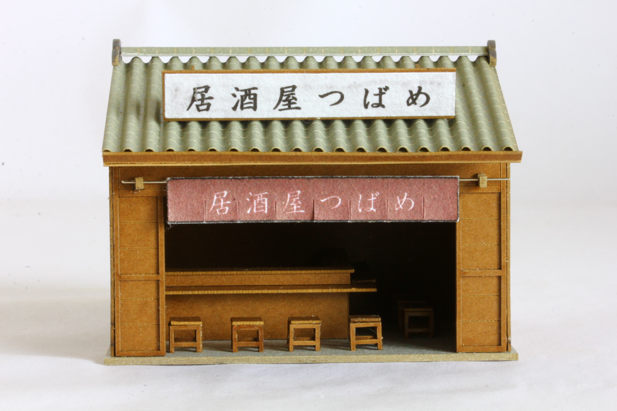 鉄道模型用 居酒屋模型試作しました いつわ 鉄道模型用 居酒屋模型試作しました いつわ